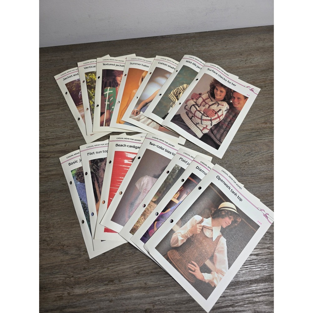 Lot of 14 Vintage Crochet Pattern Booklets Women Casual Wear M. Cavendish Ltd.